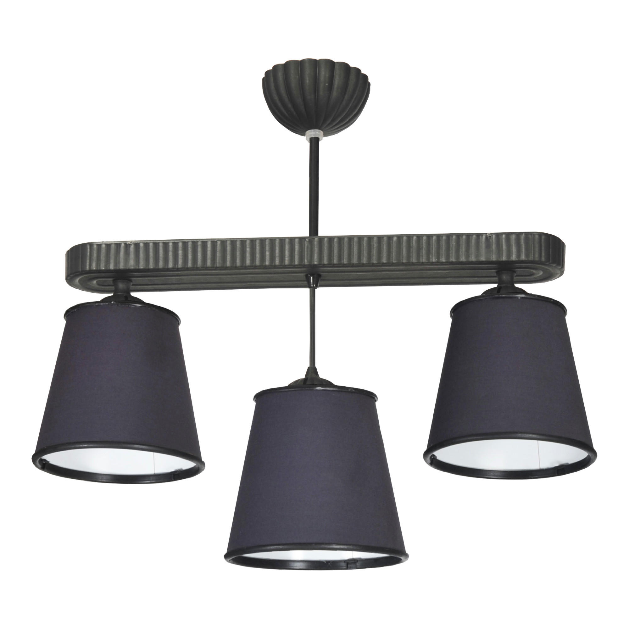HÄNGELEUCHTE Ruislip - Anthrazit, Textil (15/57/56cm) - lux.pro