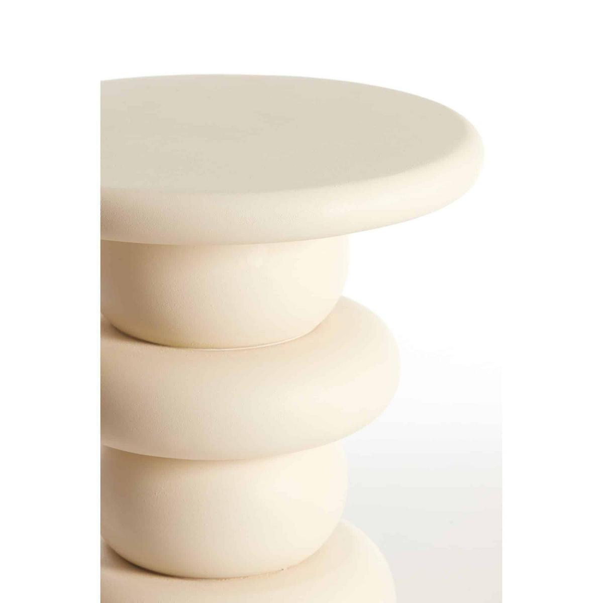 BEISTELLTISCH Azalas Weiß 40/40/45 cm - Weiß, Holz (40/40/45cm) - Light & Living