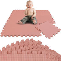 SPIELMATTE ab Null - 90 cm Baby Puzzlematte Rosa - Rosa, Kunststoff (30/30cm) - Littletom