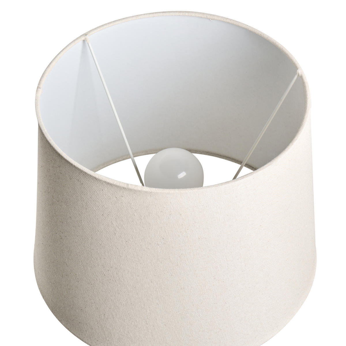 TISCHLAMPE Weiß Jinny - Weiß/Grün, Keramik (30/30/50cm) - Beliani
