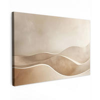 LEINWANDBILD Beige - Natur - Abstrakt - Modern Wohnzimmer 120x80 cm - Beige, Textil (120/80cm) - MuchoWow