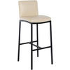 BARHOCKER Lederlook Creme - Creme/Schwarz, Textil/Metall (43/110/49cm) - CLP