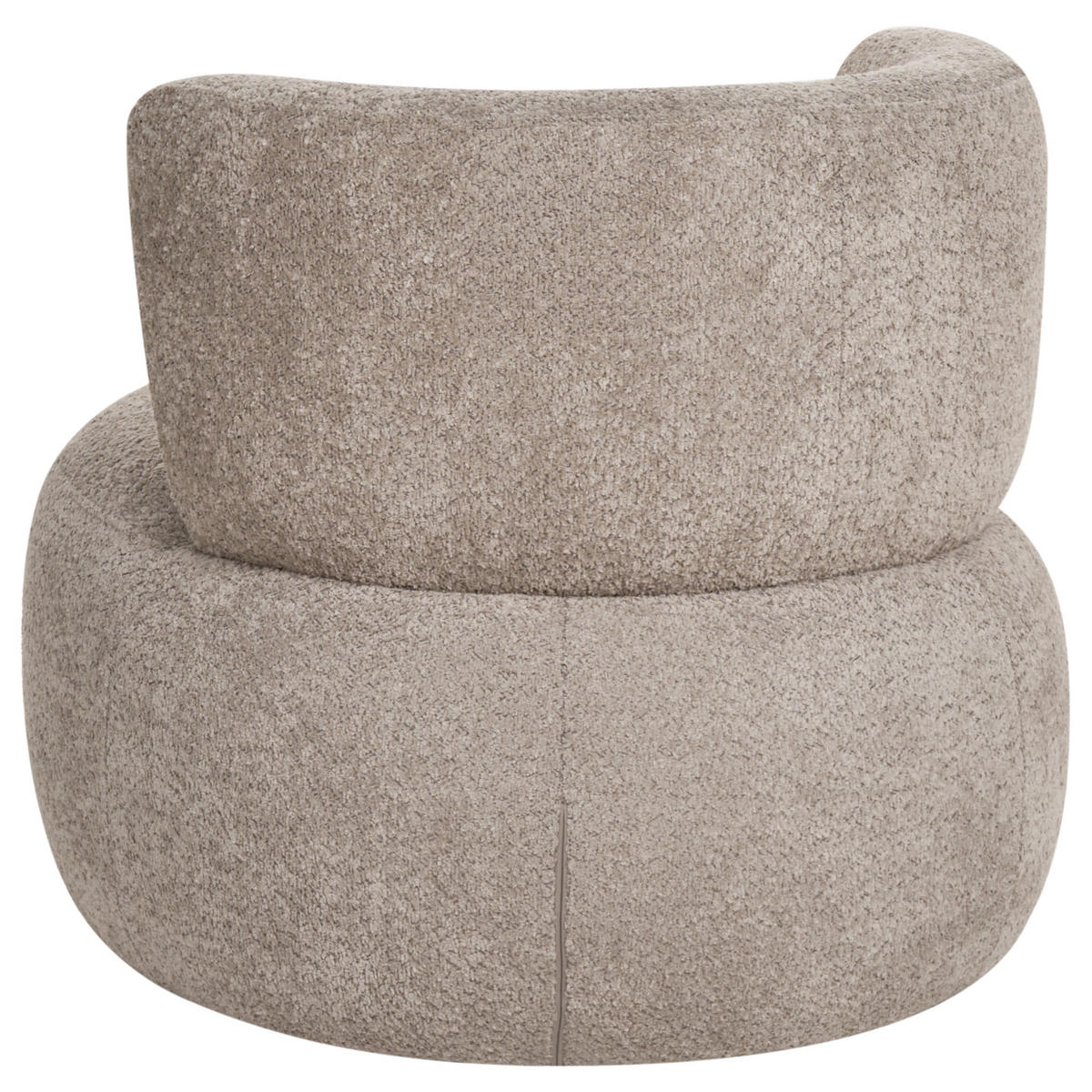 SESSEL Chenillegewebe Taupe Volda - Taupe, Textil (78/74/80cm) - Beliani