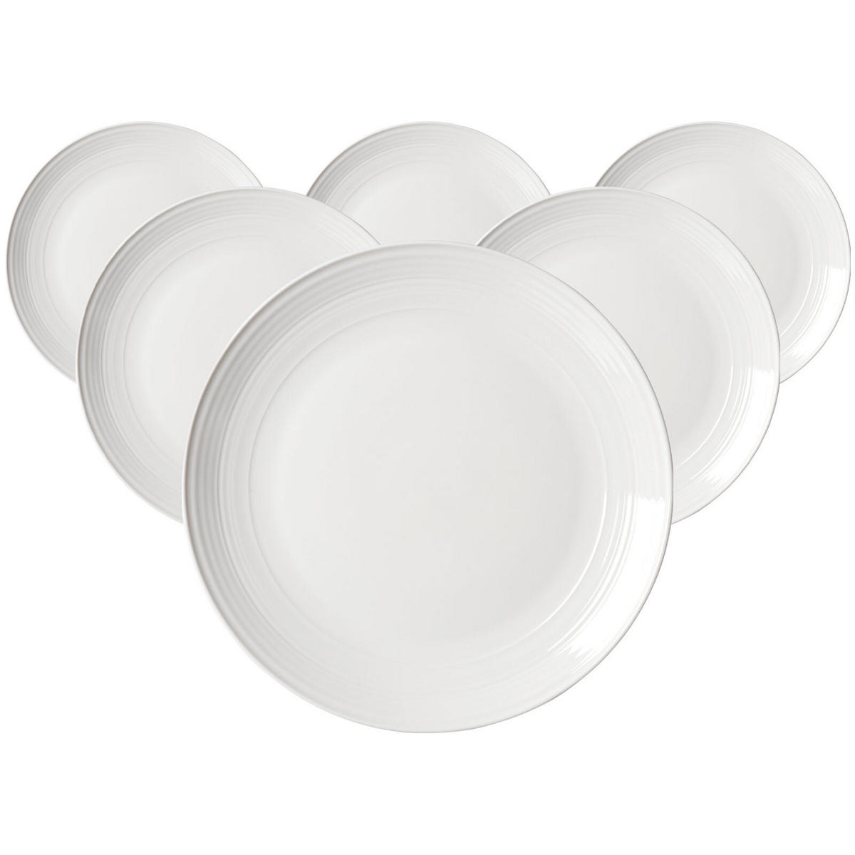 SPEISETELLER Levi Weiß ø 27 cm 6er Set - Weiß, Keramik (27cm) - Ritzenhoff Breker