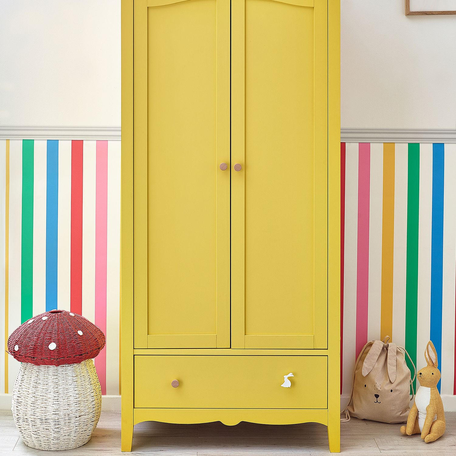 VLIESTAPETE - Regenbogenstreifen - Multicolor, Papier/Kunststoff (52/1000cm) - Joules