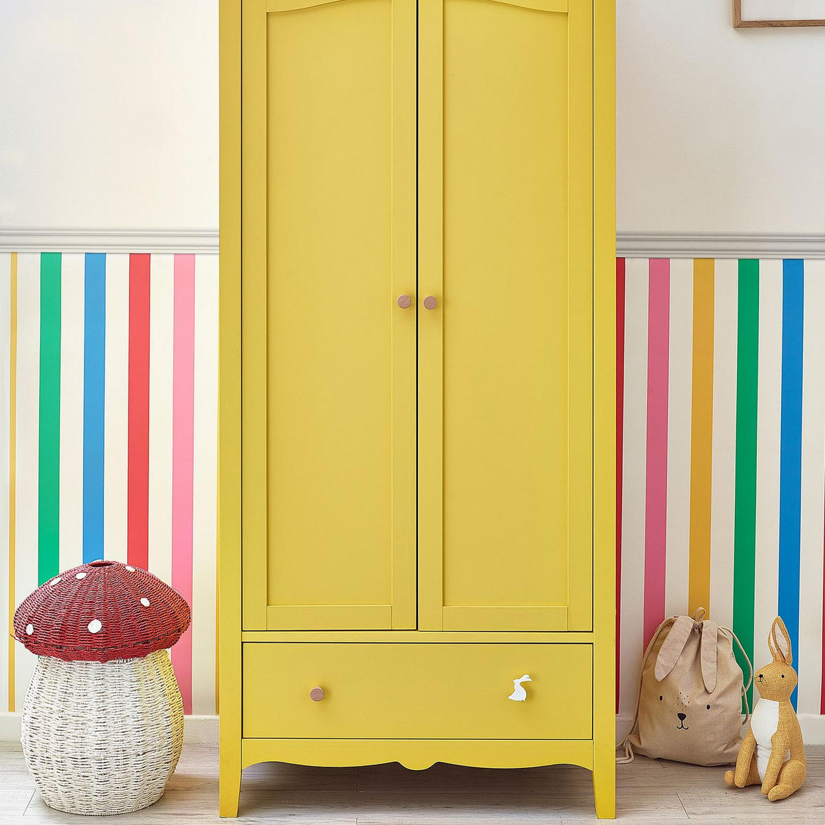 VLIESTAPETE - Regenbogenstreifen - Multicolor, Papier/Kunststoff (52/1000cm) - Joules