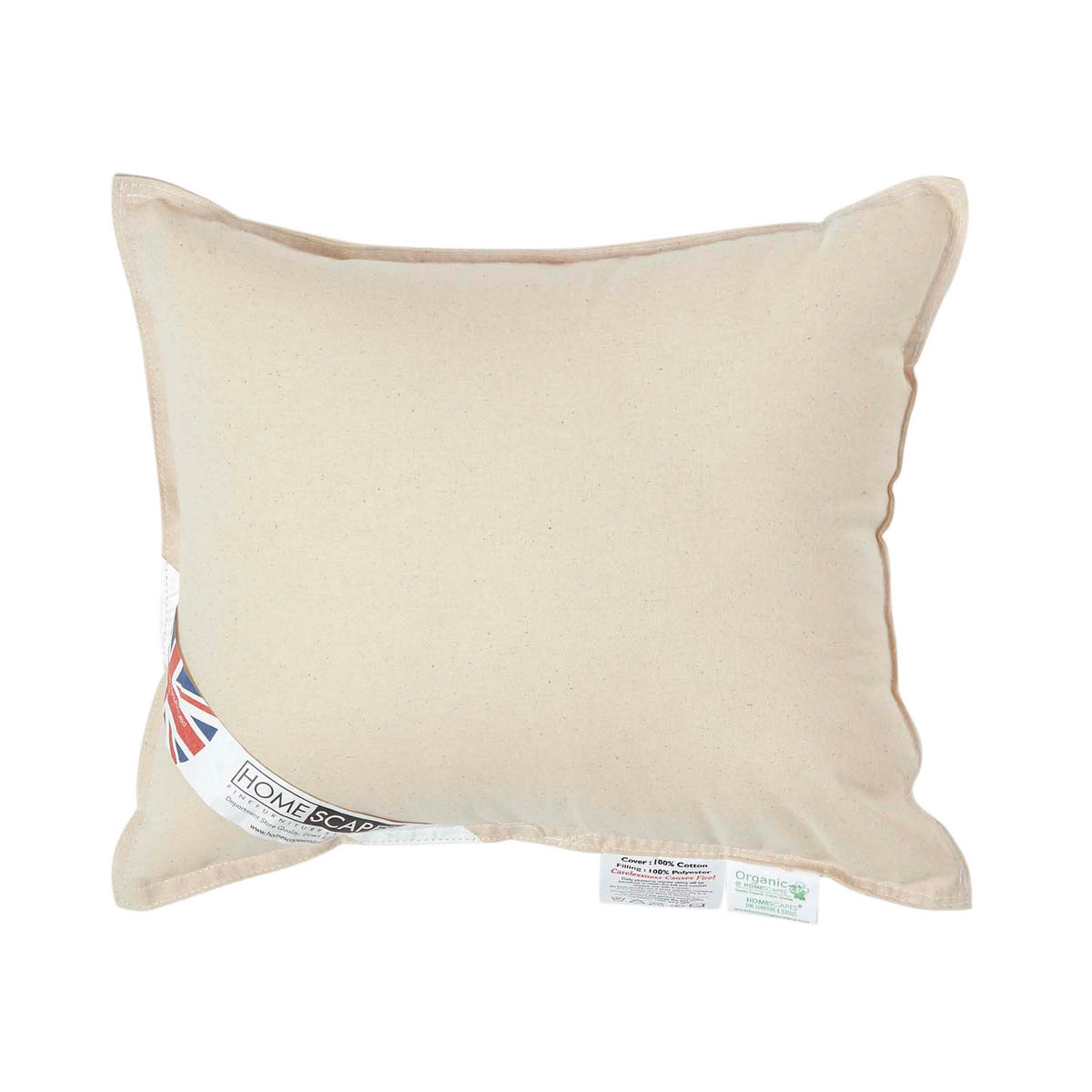 FÜLLKISSEN 30/35 cm – Bio-Baumwolle, Super-Mikrofaser-Füllung - Beige, Textil (30/35cm) - Homescapes
