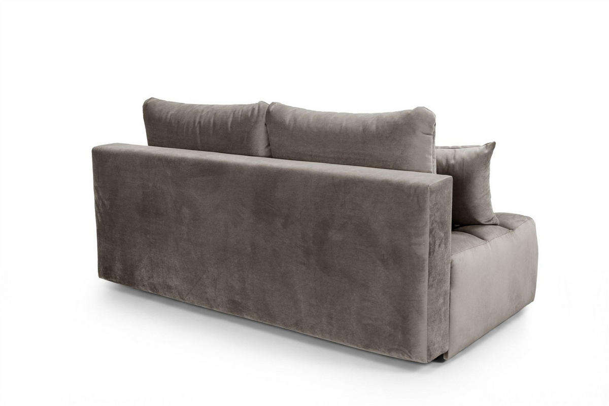 SCHLAFSOFA Nina - Braun, Holzwerkstoff/Textil (200/96/107cm) - Fun Möbel