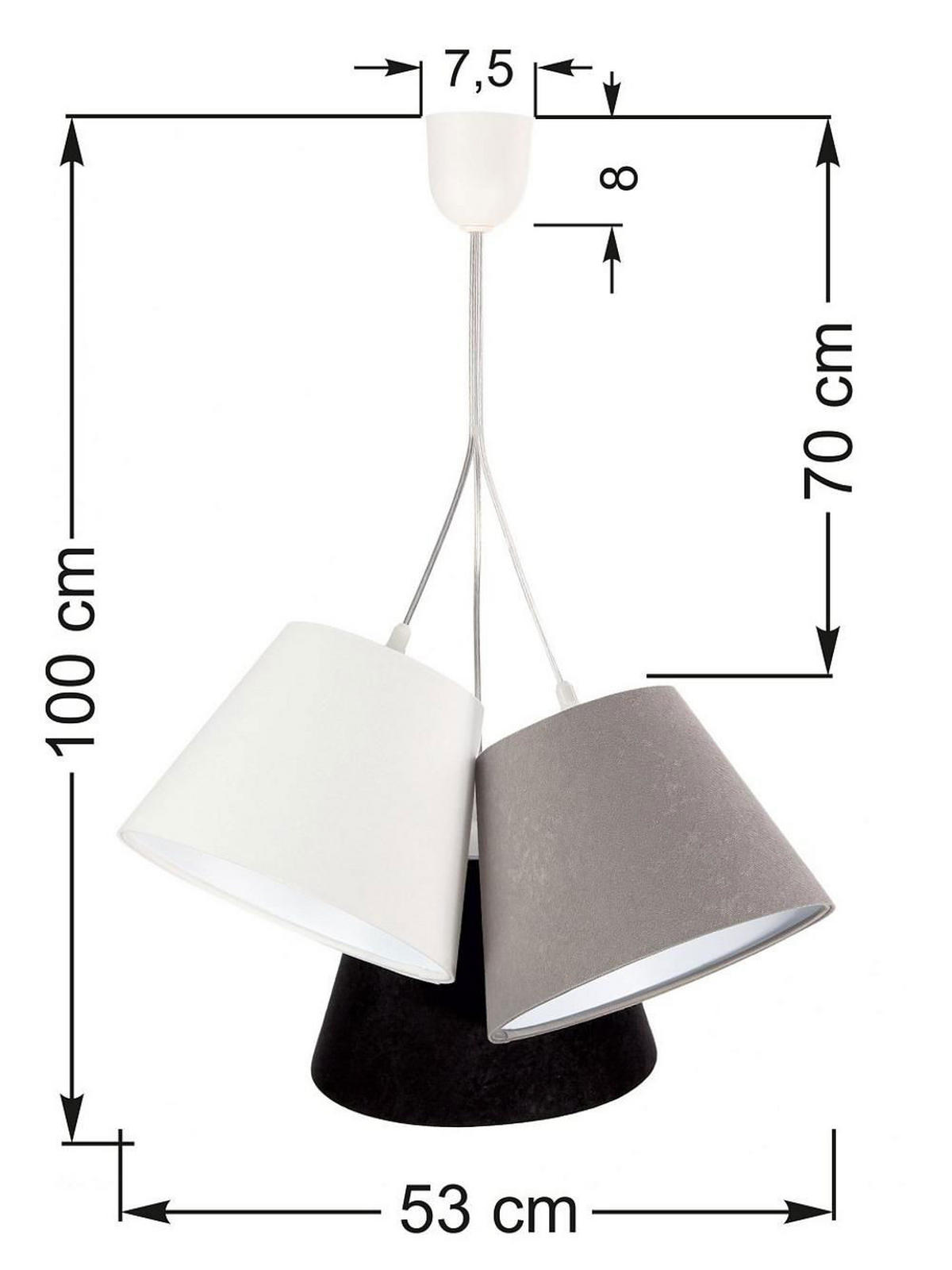 HÄNGELEUCHTE Weiß 26/19 cm - Weiß, Kunststoff (26/0.8/19cm) - ONZENO