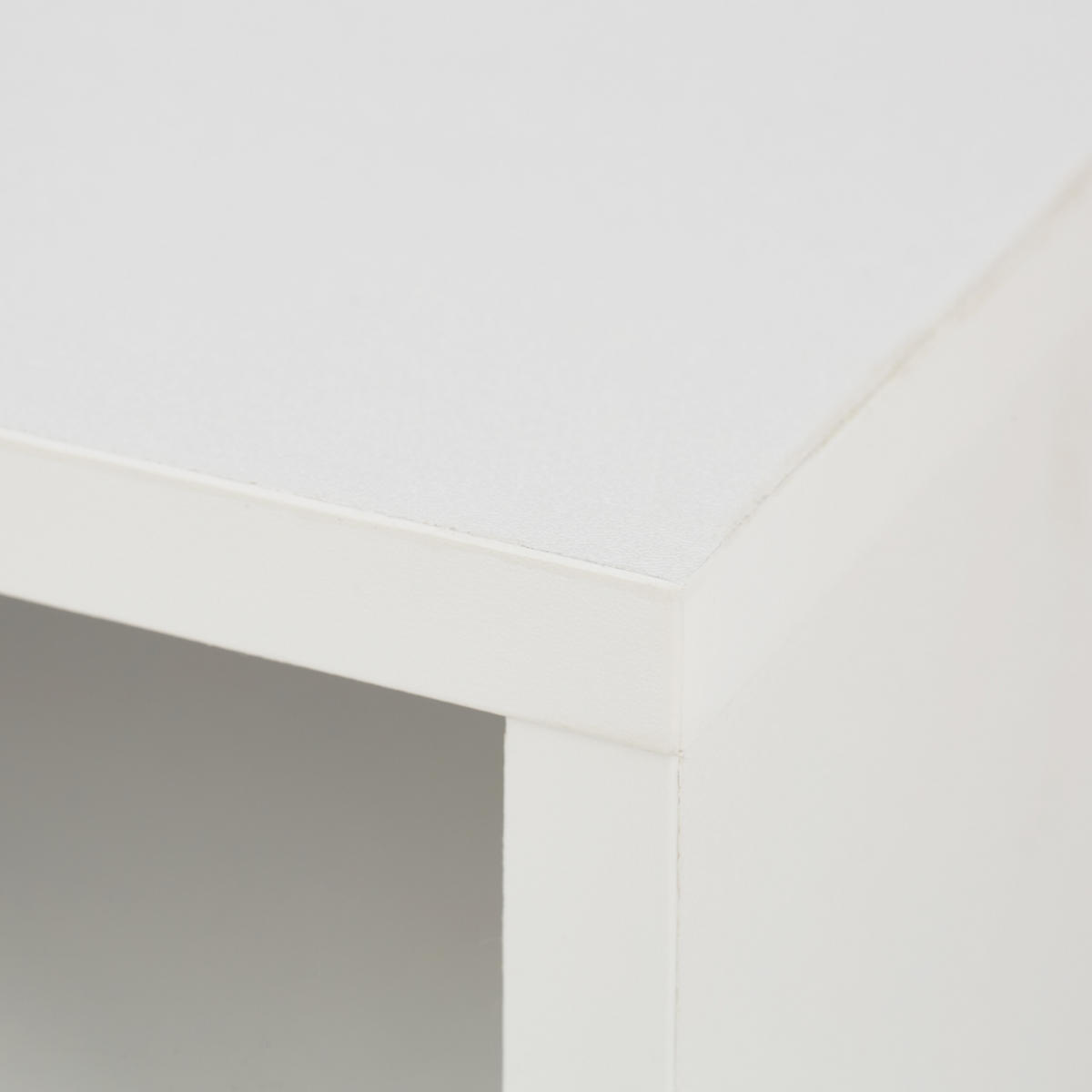 SKÄRMSTÄLL Vit med extra hylla - Vit, Träbaserade material (25.5/54/14.5cm) - Relaxdays