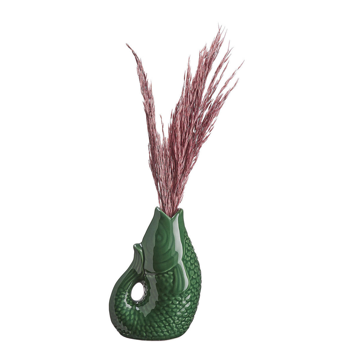 MINI-VASE (4er Set) Koi - Dunkelgrün, Keramik (12cm) - Butlers