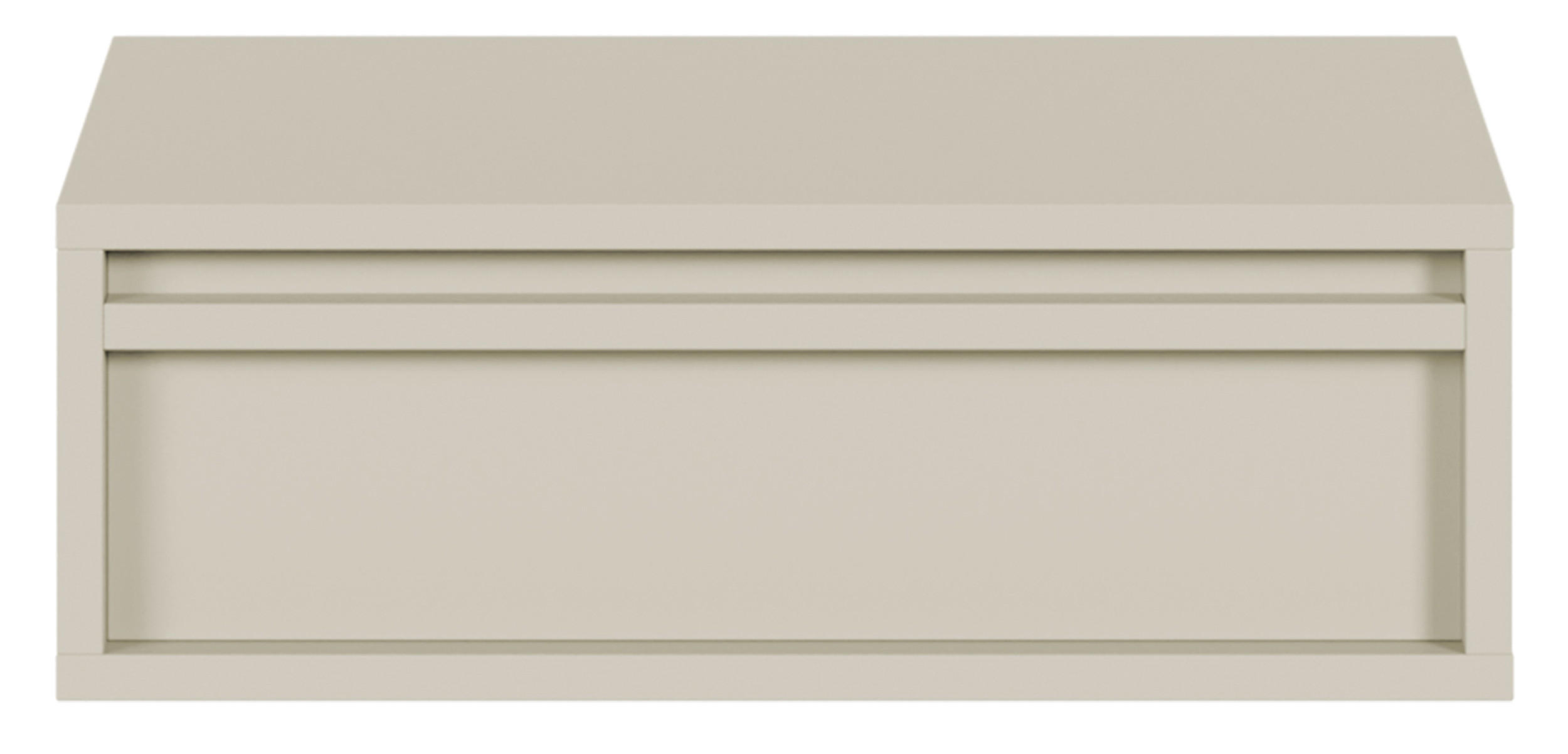 NACHTSCHRANK Evo Graubeige 50 cm - Greige, Holzwerkstoff (50/17/34cm) - Selsey