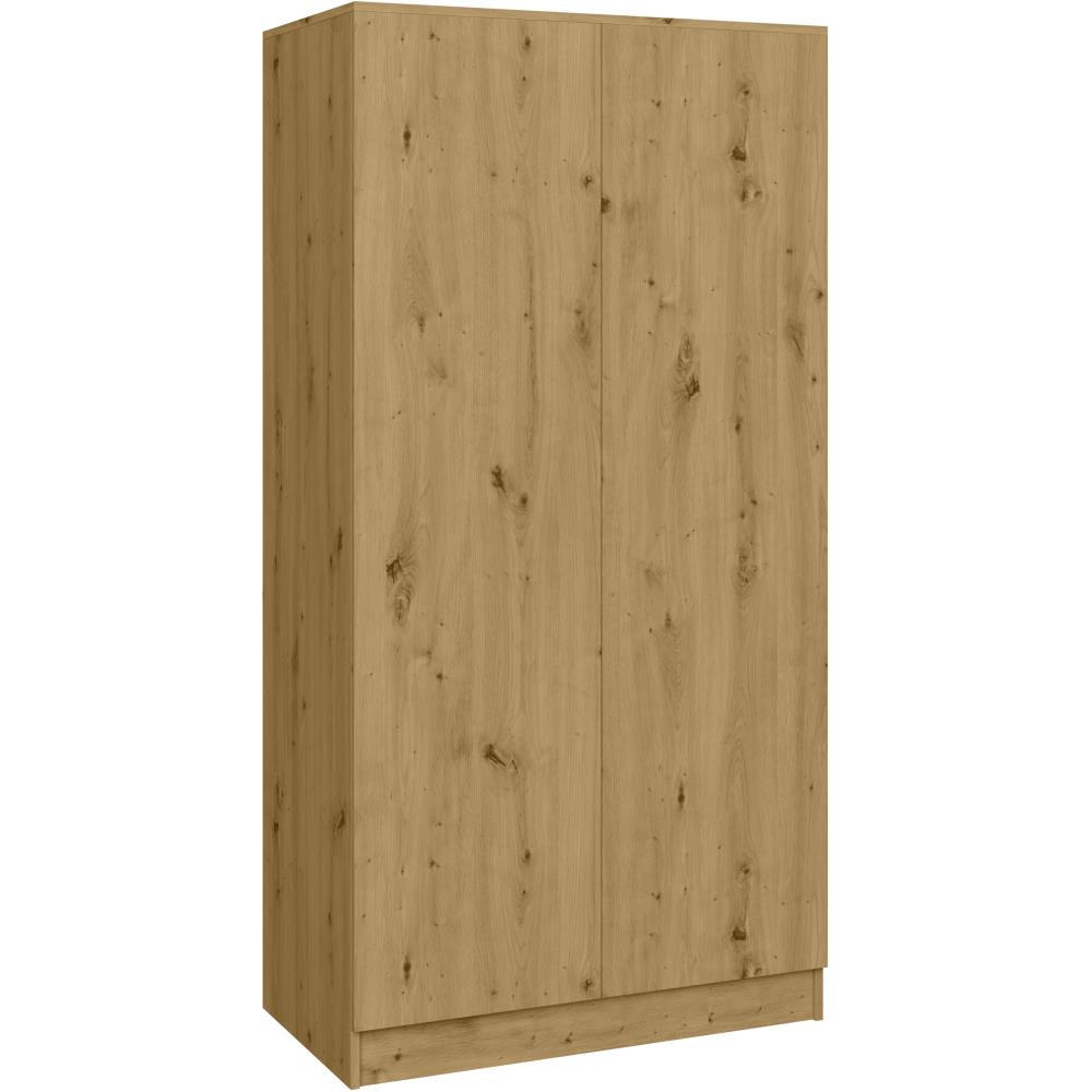 DREHTÜRENSCHRANK Look 90/180/50 cm 2-türig eiche artisan - Eiche Artisan, Holzwerkstoff (90/180/50cm) - Beautysofa
