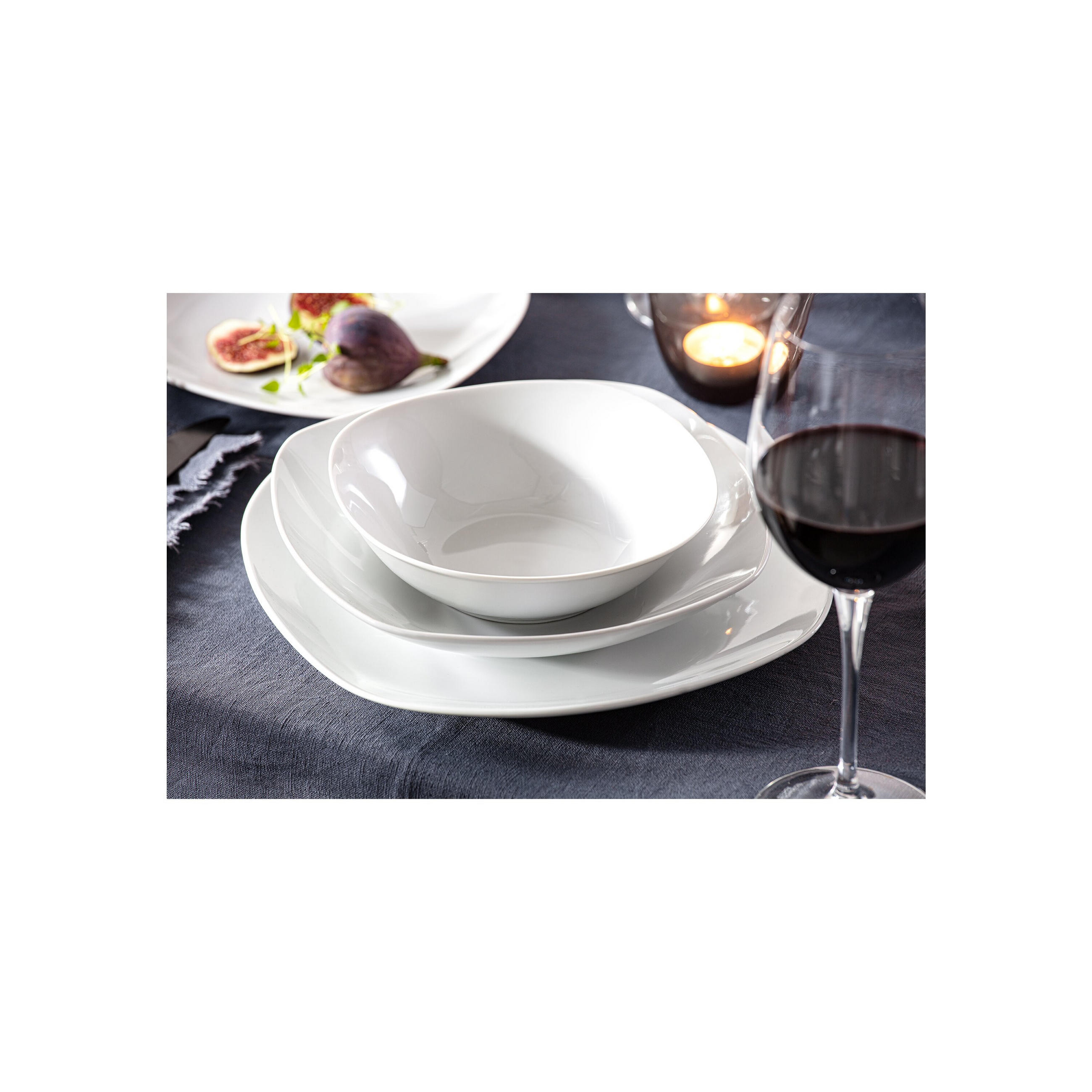 MÜSLISCHALEN SET BILGOLA - 6 teilig aus Porzellan - Weiß, Keramik (15cm) - Sänger