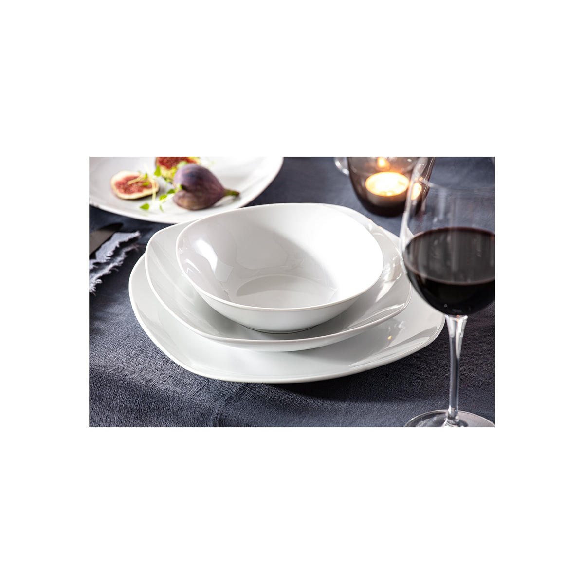 MÜSLISCHALEN SET BILGOLA - 6 teilig aus Porzellan - Weiß, Keramik (15cm) - Sänger