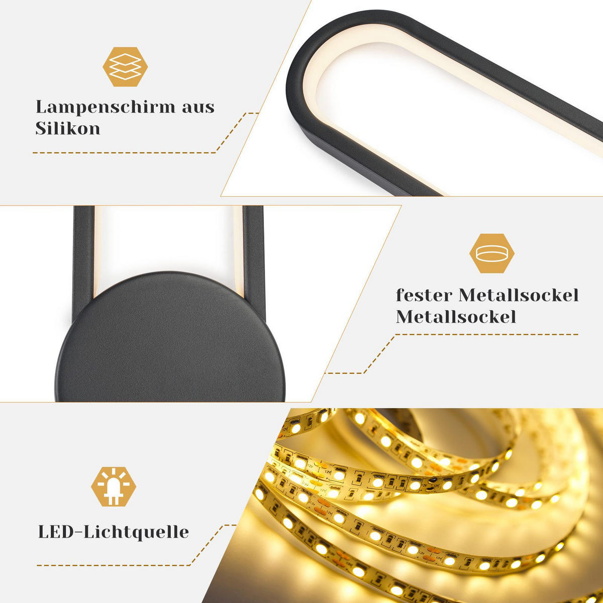 LED nástěnné svítidlo Frankenthal II 60/12/6 cm - černá, kov (12/5.5/60cm) - Nettlife