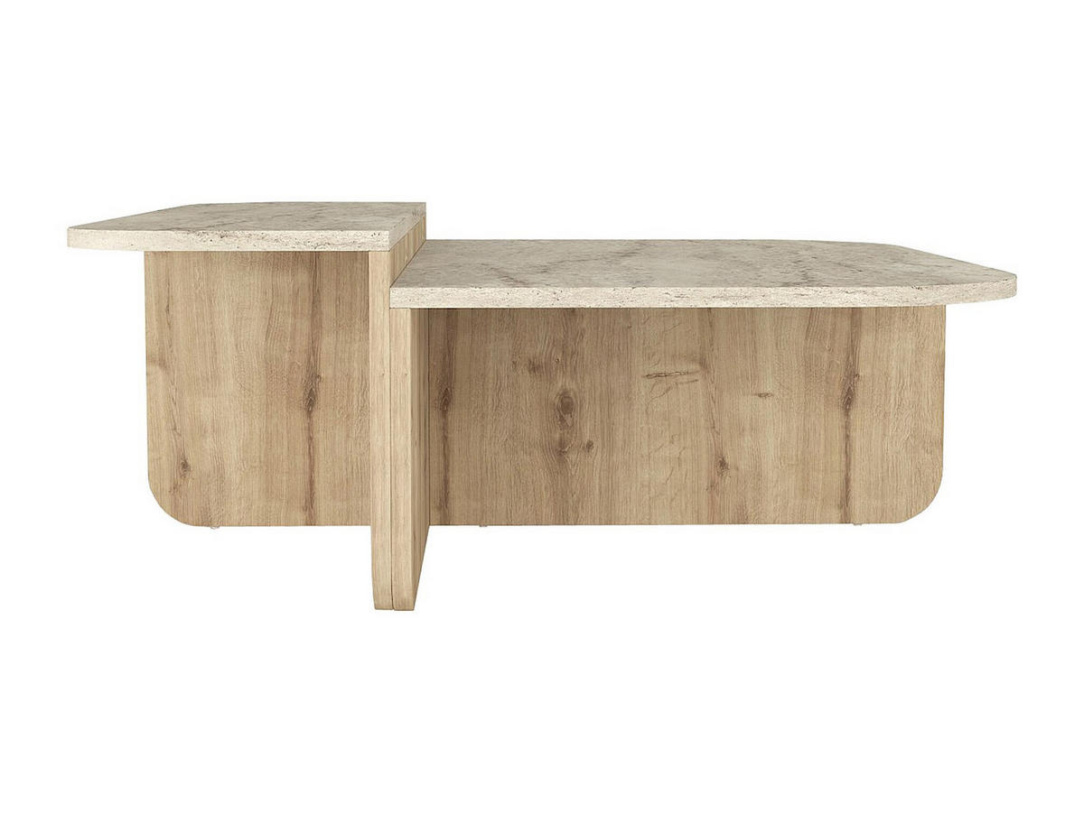 COUCHTISCH - 90 cm x 89 cm - holz - beige Maralia - Beige, Holz (89/90/33.2cm) - Vente-Unique