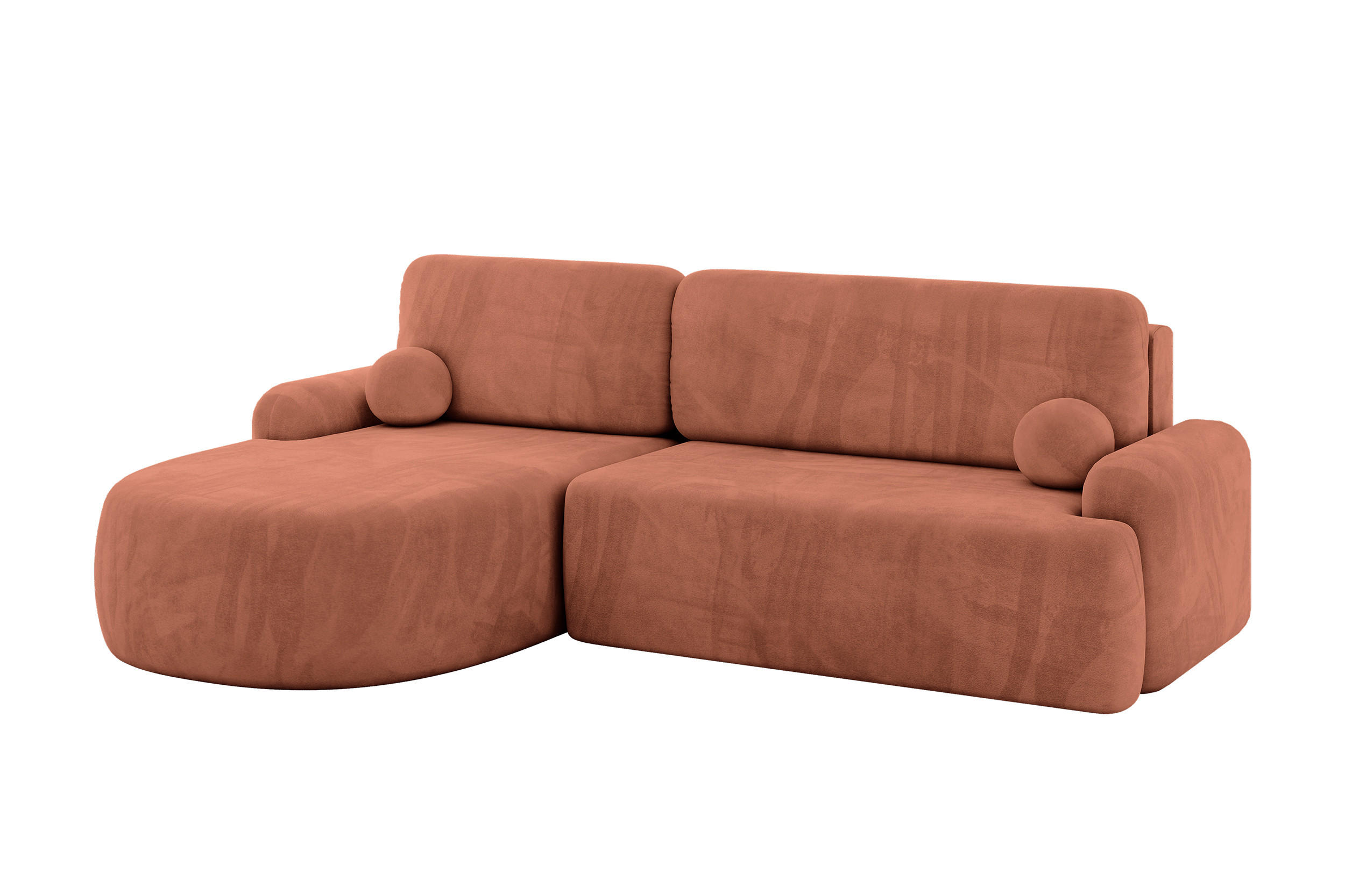 Altdecor Ecksofa Orange 264x172 cm