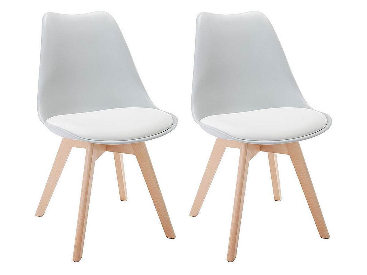 STUHL - 49 cmcm x 57 cmcm - Plastik - Hellgrau - JODY - Hellgrau, Kunststoff (49/82/57cm) - Vente-Unique