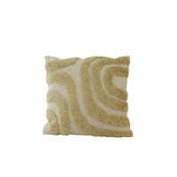 DEKOKISSEN Sakala Grün 45/45 cm - Grün, Textil (45/45cm) - Light & Living