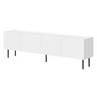 TV-LOWBOARD Lucca 200 4D - Schwarz/Weiß, Holz/Holzwerkstoff (200/59/40cm) - MIRJAN24