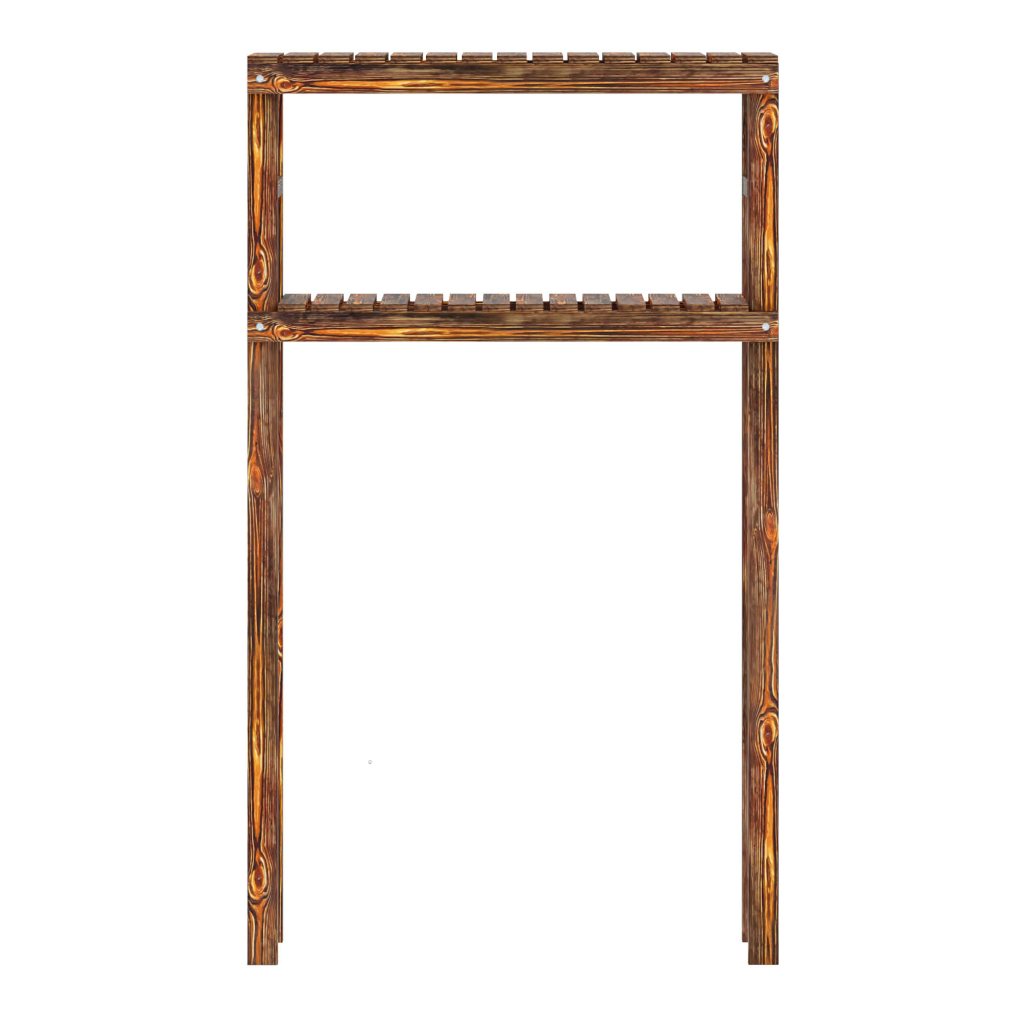 BADEZIMMERREGAL Kinnula - Dunkelbraun, Holz (70/120/20cm) - [en.casa]