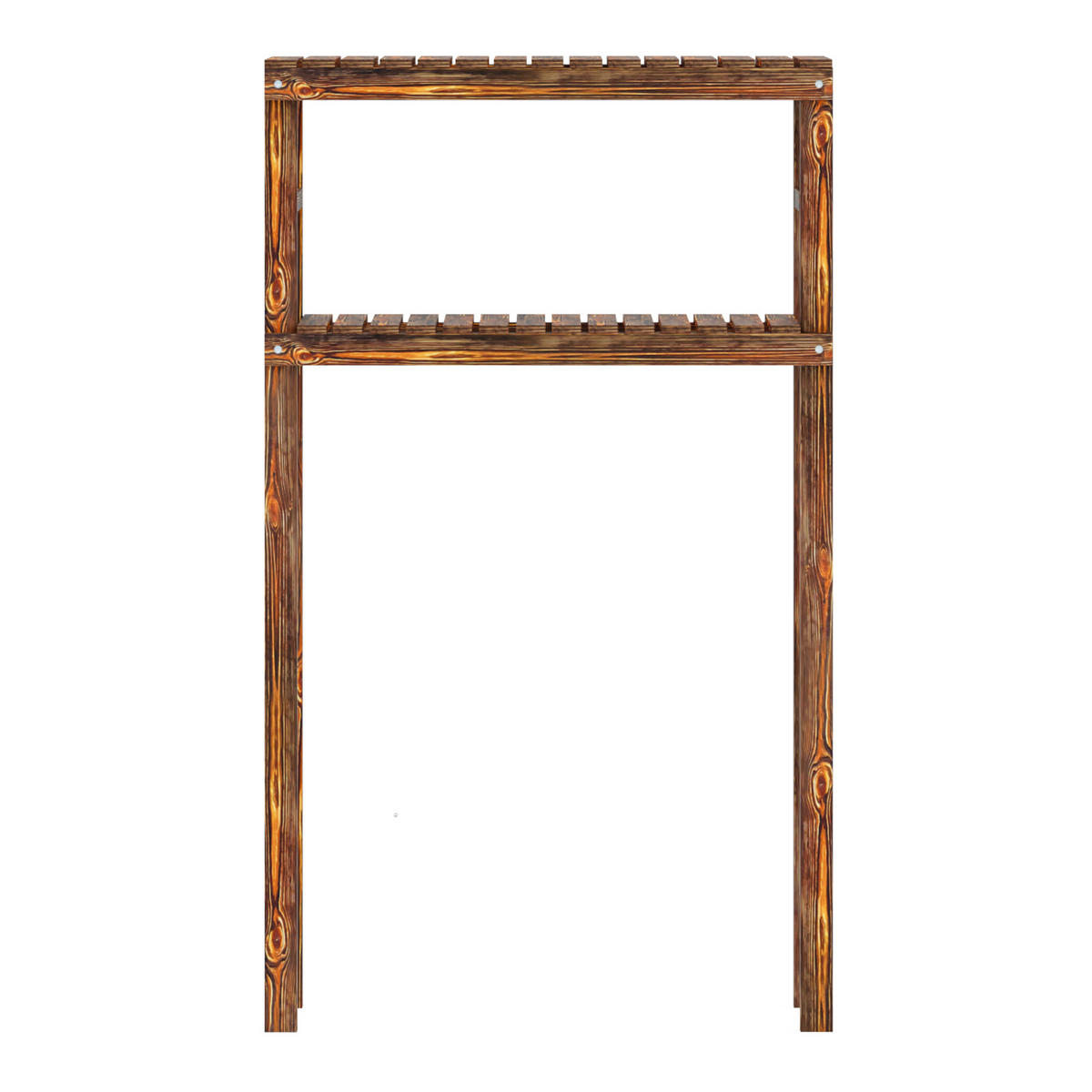 BADEZIMMERREGAL Kinnula - Dunkelbraun, Holz (70/120/20cm) - [en.casa]