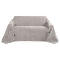 TAGESDECKE Romantica Wildleder Optik 210/280 cm Hellgrau - Hellgrau, Textil (210/280cm) - Beautissu 