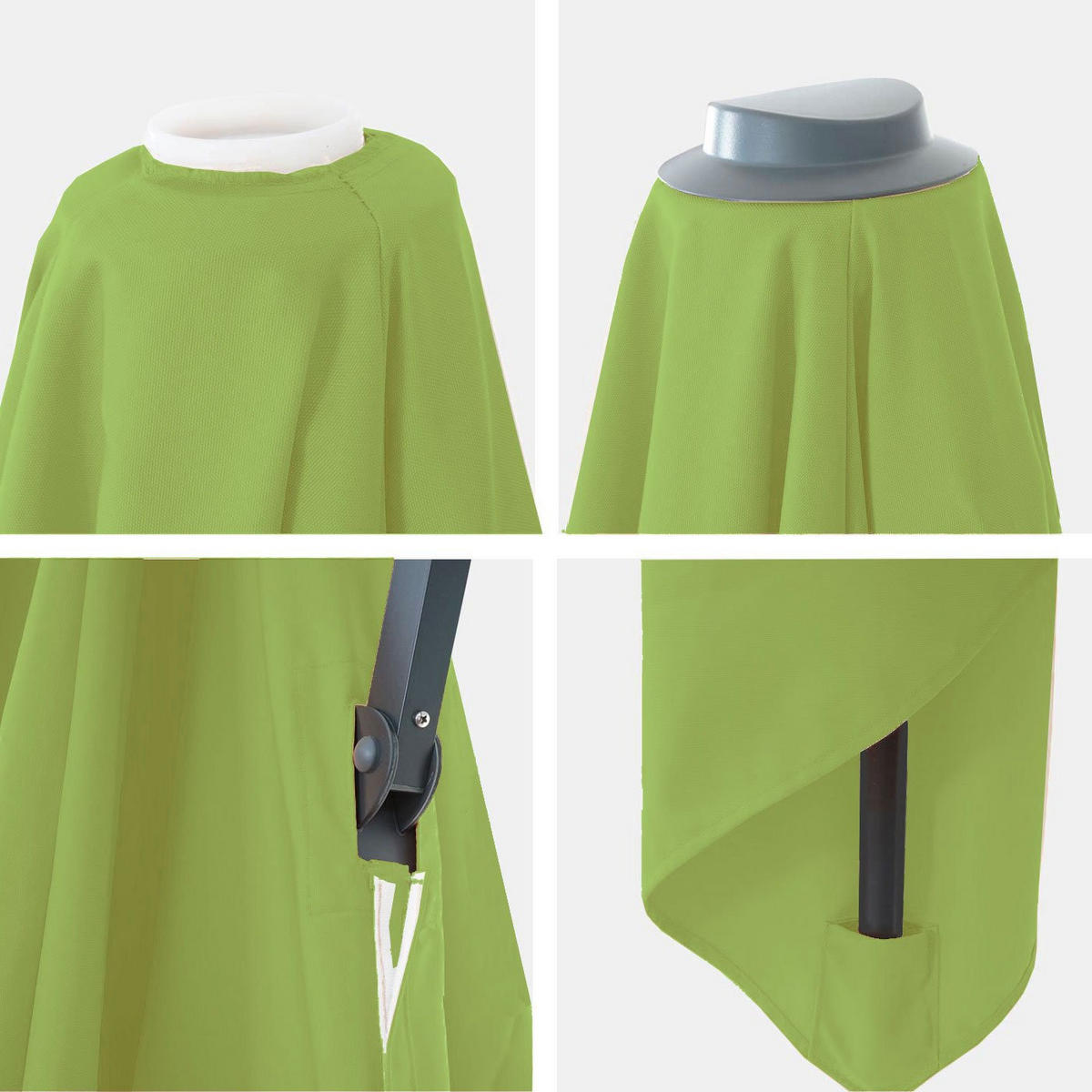 ERSATZ-BEZUG FÜR SCHIRM Hellgrün - Hellgrün, Textil (295/395cm) - MCW