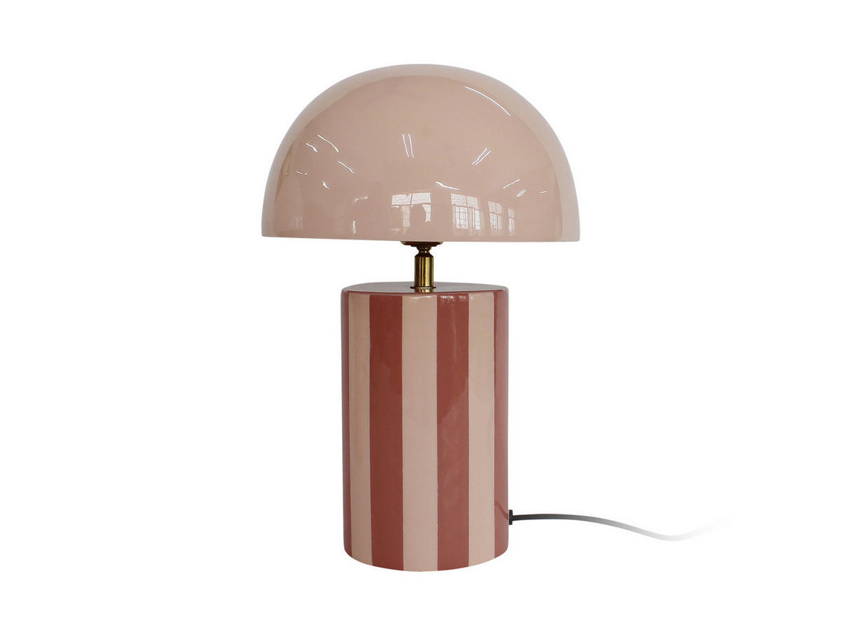 TISCHLAMPE Rayado Rosa 25/25/34 cm - Pink, Metall (25/25/34cm) - Leitmotiv