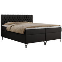 BOXBETT GRIMALDI 140/200 Schwarz Kunstleder - H4 - Schwarz, Holz/Textil (140/200cm) - MKS