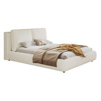 POLSTERBETT 180/200 cm in Beige aus Bouclé mit Stauraum und Lattenrost - Beige, Textil (180/200cm) - Flora Grace