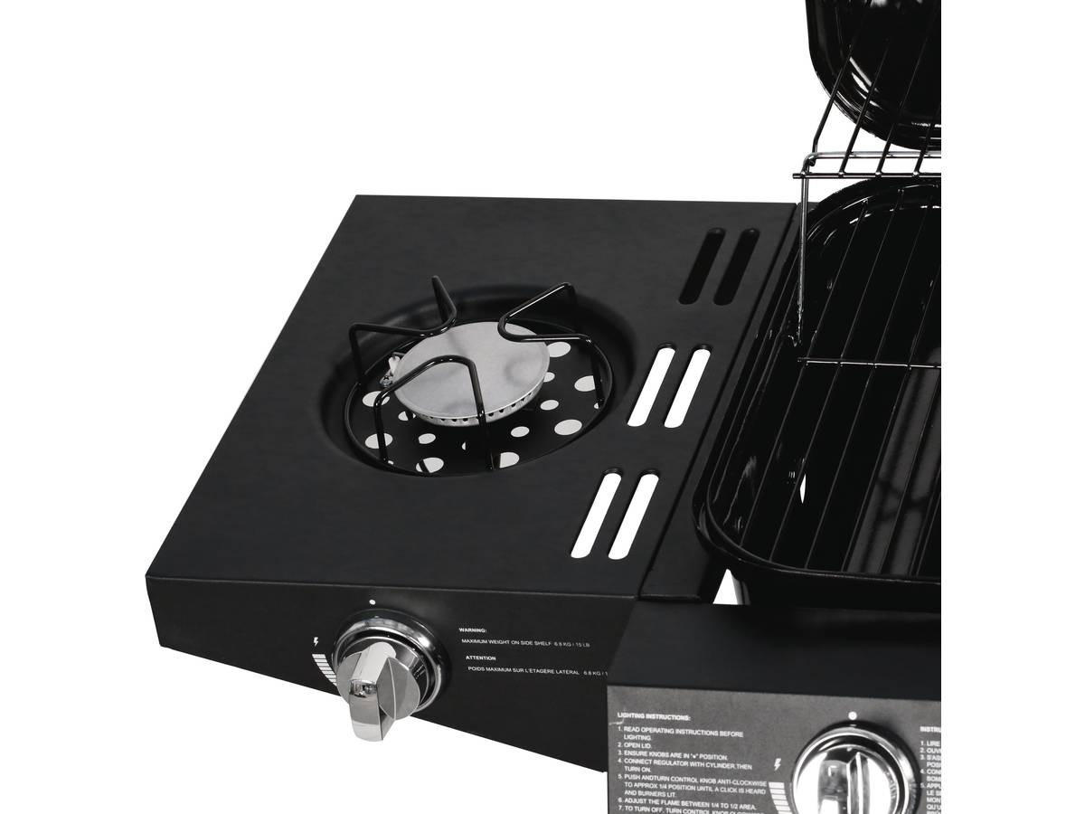 GASGRILL festa 5 Schwarz - Grau, Metall (51.5/95/120cm) - Habitat Garten