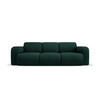 SOFA Molino aus strukturiertem Stoff flaschengrün 3 Sitzplätze - Dunkelgrün, Textil (95/72/235cm) - Micadoni