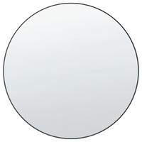 WANDSPIEGEL 80/80 cm Schwarz Annemasse - Schwarz, Glas (80/3/80cm) - Beliani