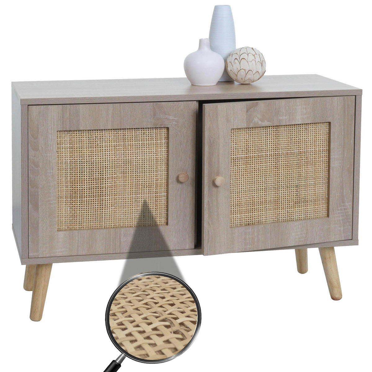KOMMODE Braun - Braun, Holzwerkstoff (80/56/30cm) - MCW