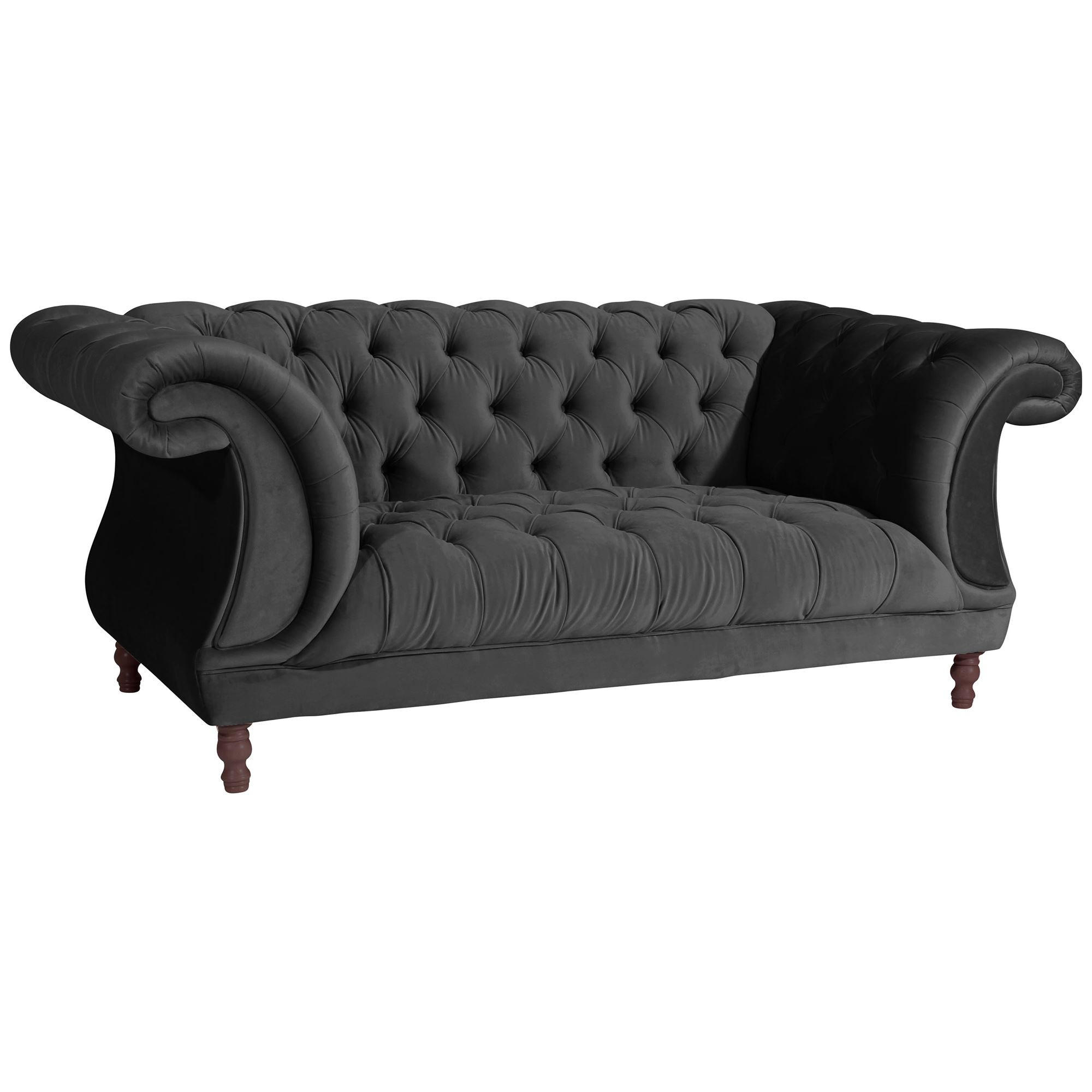 58aufmkessel Chesterfield Schwarz 200x80x100 cm