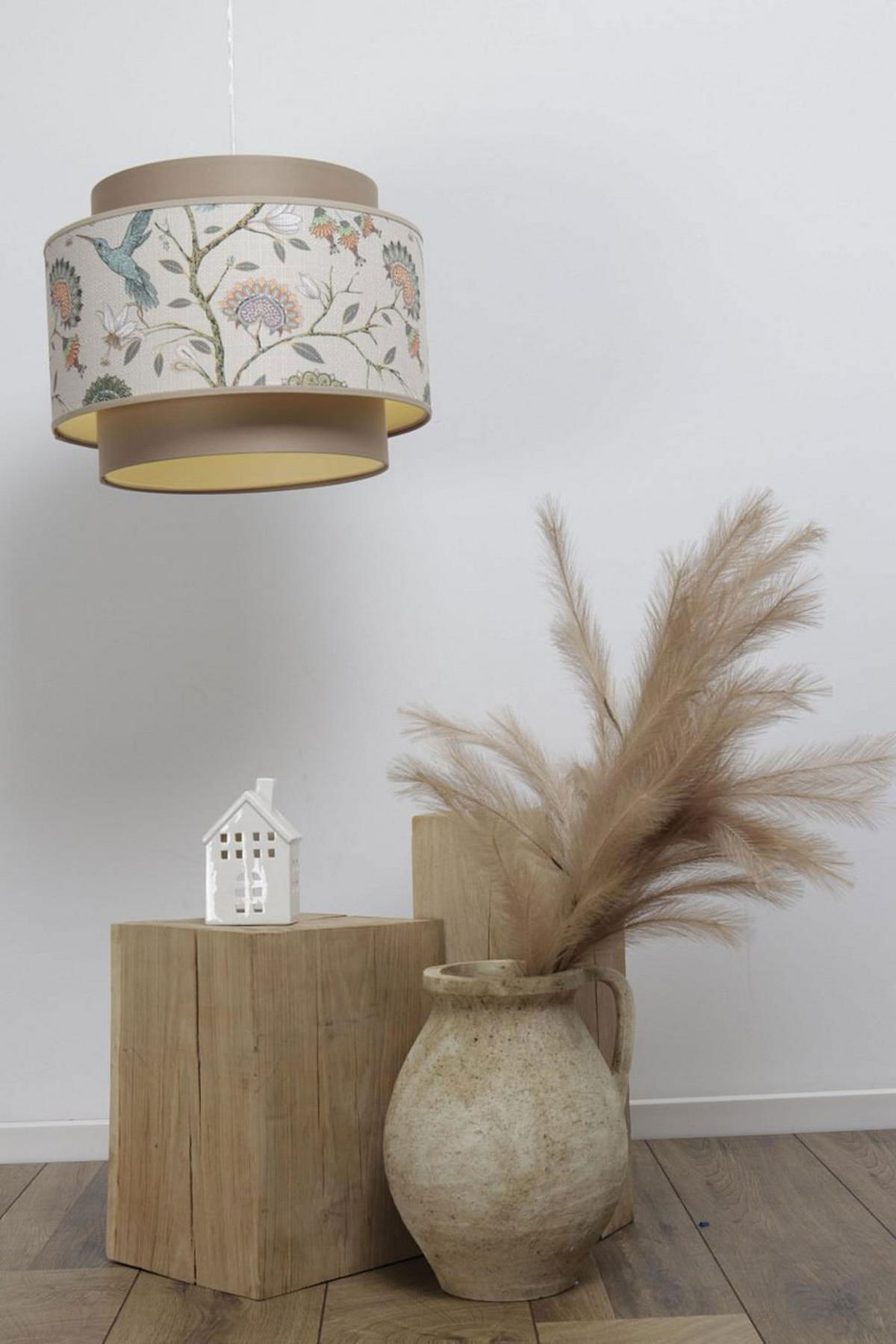 HÄNGELEUCHTE Pastell 40/31 cm - Beige, Kunststoff (40/1/31cm) - ONZENO