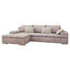 ECKSOFA Bangkok Premium, Seite: Links - Silberfarben/Rosa, Holz/Textil (310/175cm) - MIRJAN24