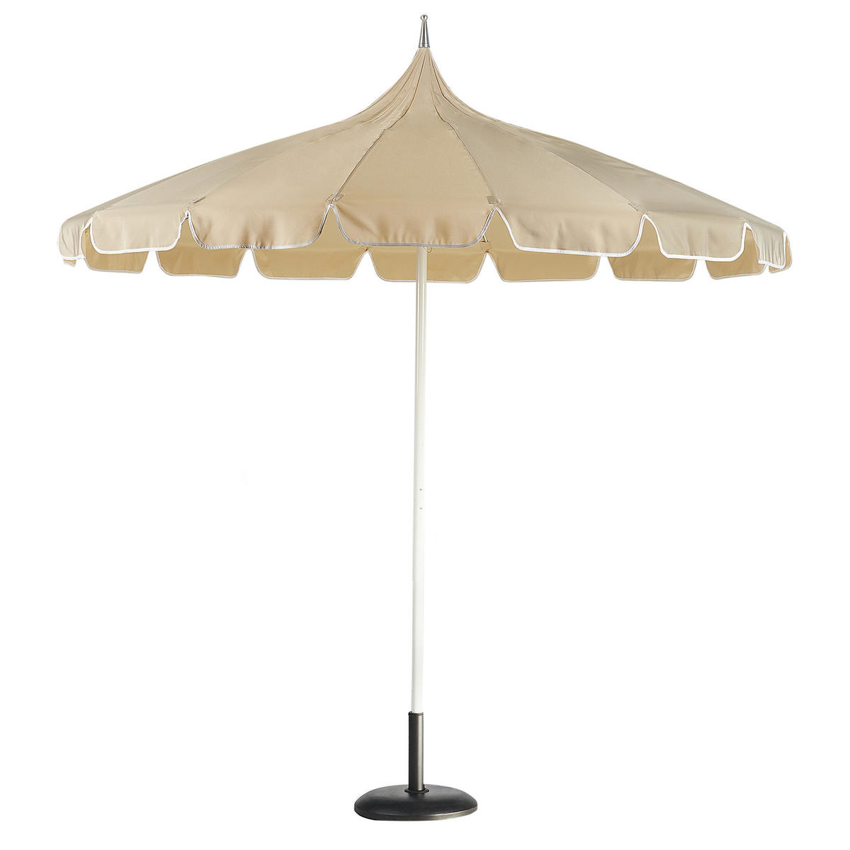 SONNENSCHIRM Beige Minoa - Beige, Textil (245/245cm) - Beliani