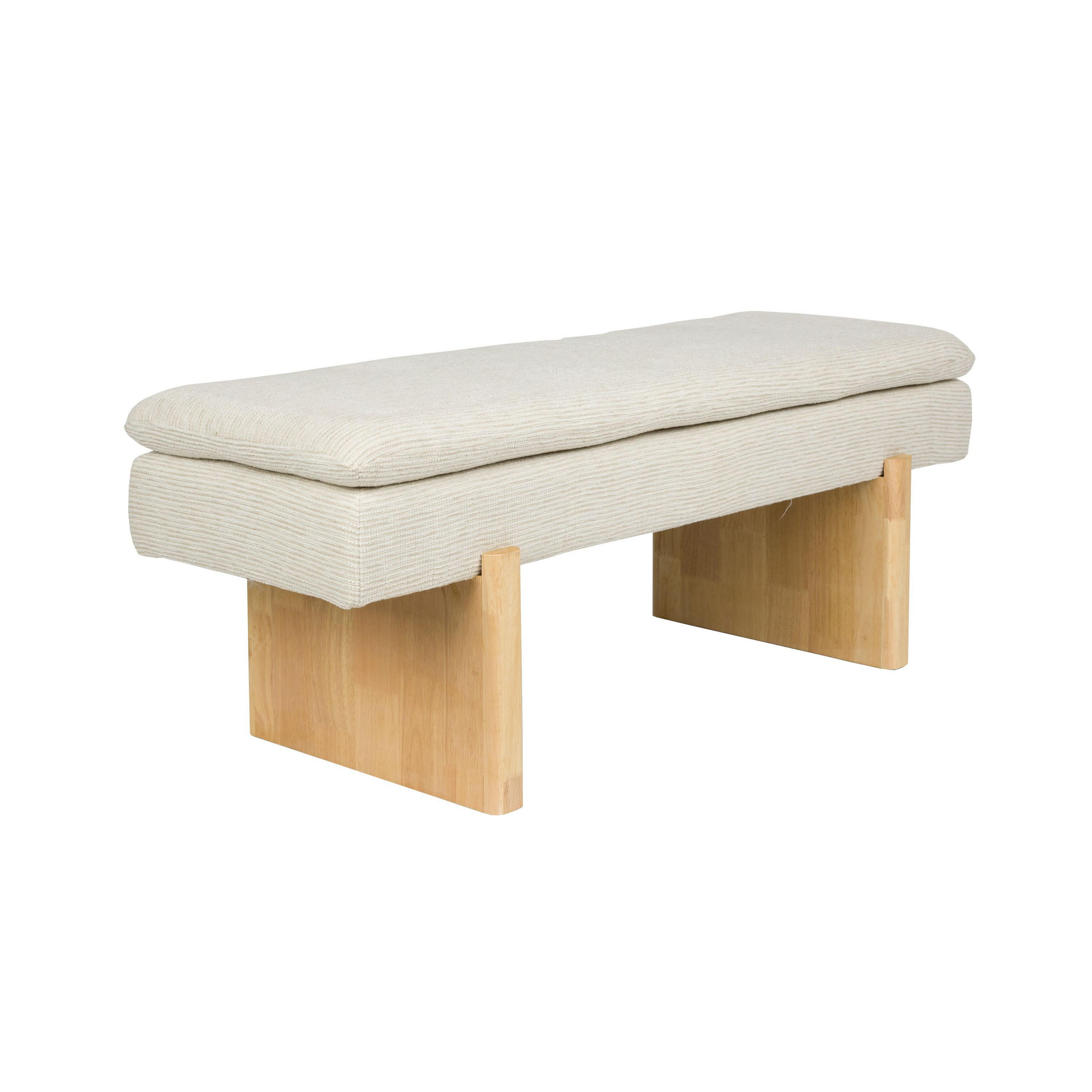 SITZBANK Jappo 120x40x45 cm Beige - Grau, Kunststoff (40/45/120cm) - Housecraft Living