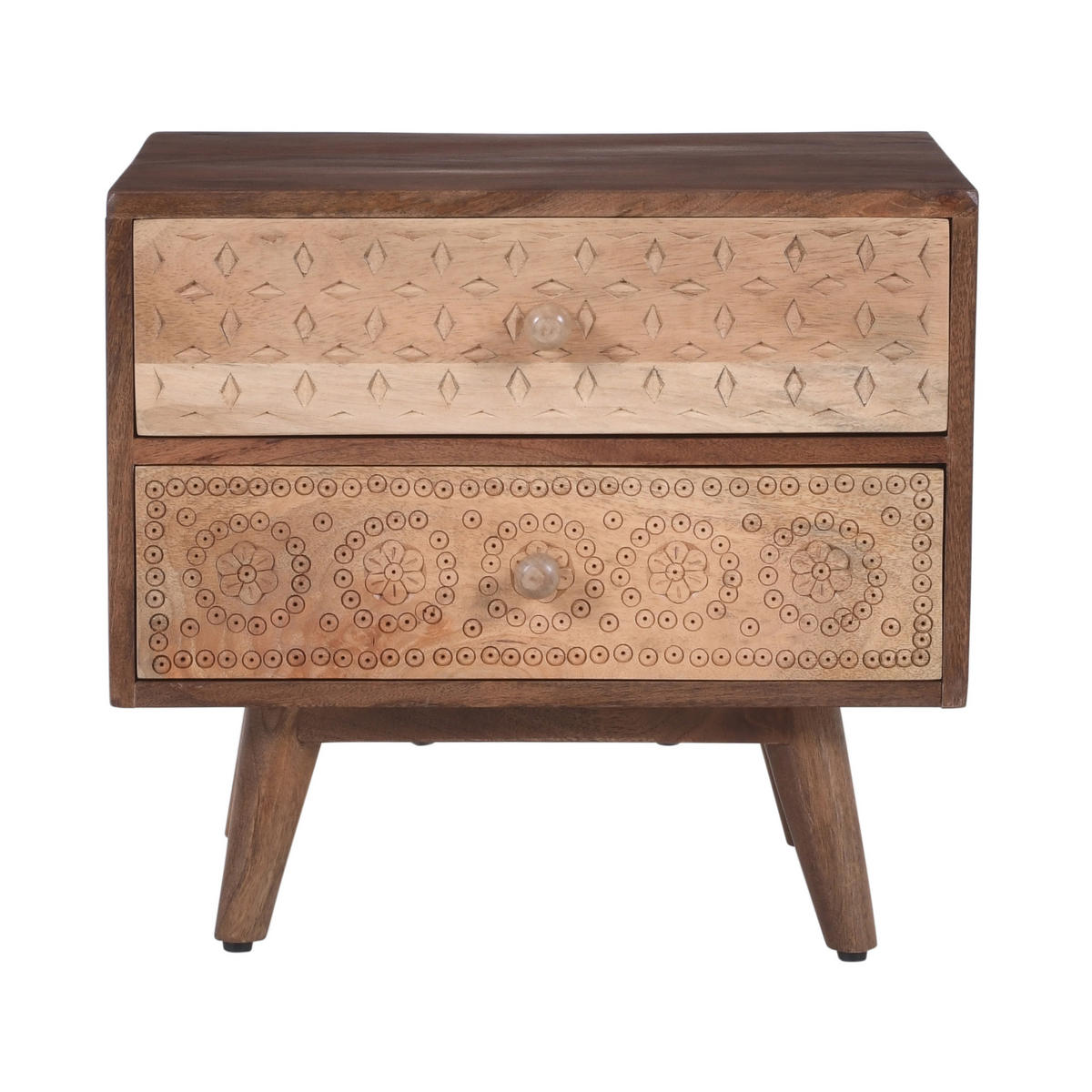NACHTTISCH Rechteckig Braun 50 x 40 x 45 cm - Braun, Holz (50/45/40cm) - Nordlys