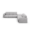 ECKSOFA rechts Molino aus strukturiertem Stoff hellgrau 6 Sitzplätze - Hellgrau, Textil (250/315cm) - Micadoni