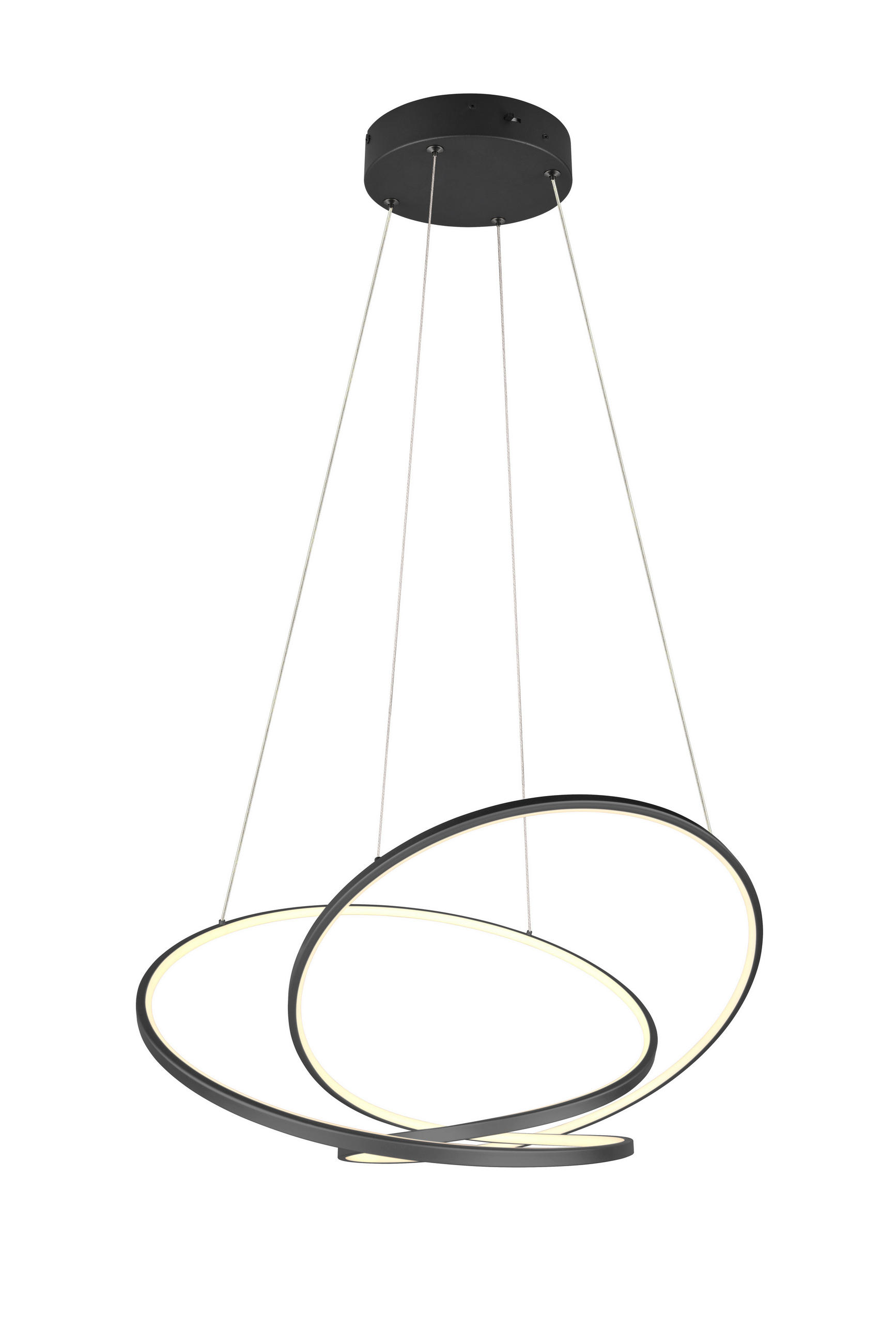 Trio Leuchten Hängelampe Schwarz 84x150x84 cm
