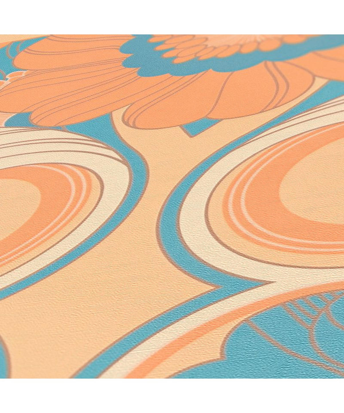 VLIESTAPETE Orange 53/850 cm - Orange, Textil (53/1cm) - KUNSTLOFT
