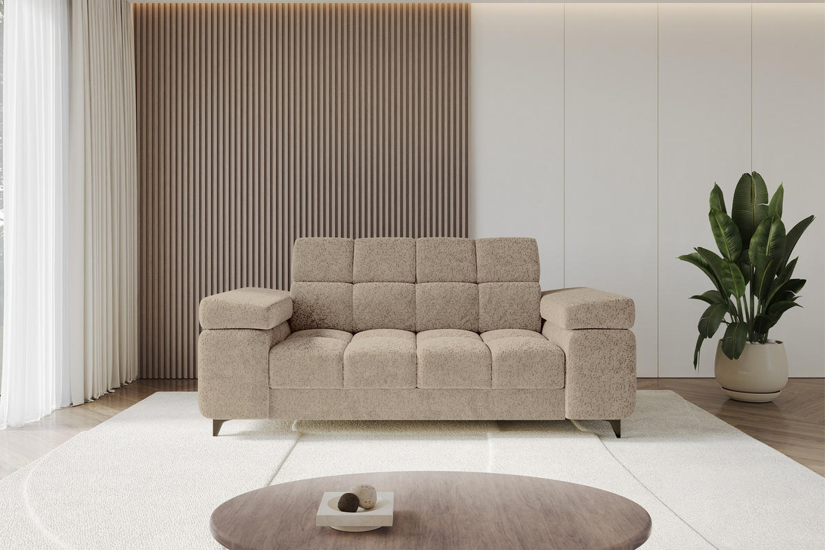 SOFA 2-Sitzer LORD-S1 194x97x90 cm Braun Chenille - Braun, Holzwerkstoff/Textil (194/90/97cm) - ALTDECOR