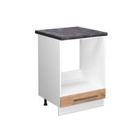 HERDUMBAUSCHRANK Fame-Line Goldkraft Eiche 60 cm, AP Anthrazit - Honigeiche/Eiche Wotan, Holzwerkstoff (60/82/60cm) - Vicco