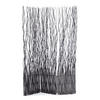 PARAVENT Wave 3 Weidenzweige schwarz - Schwarz, Naturmaterialien (120/170/6cm) - DESIGN DELIGHTS