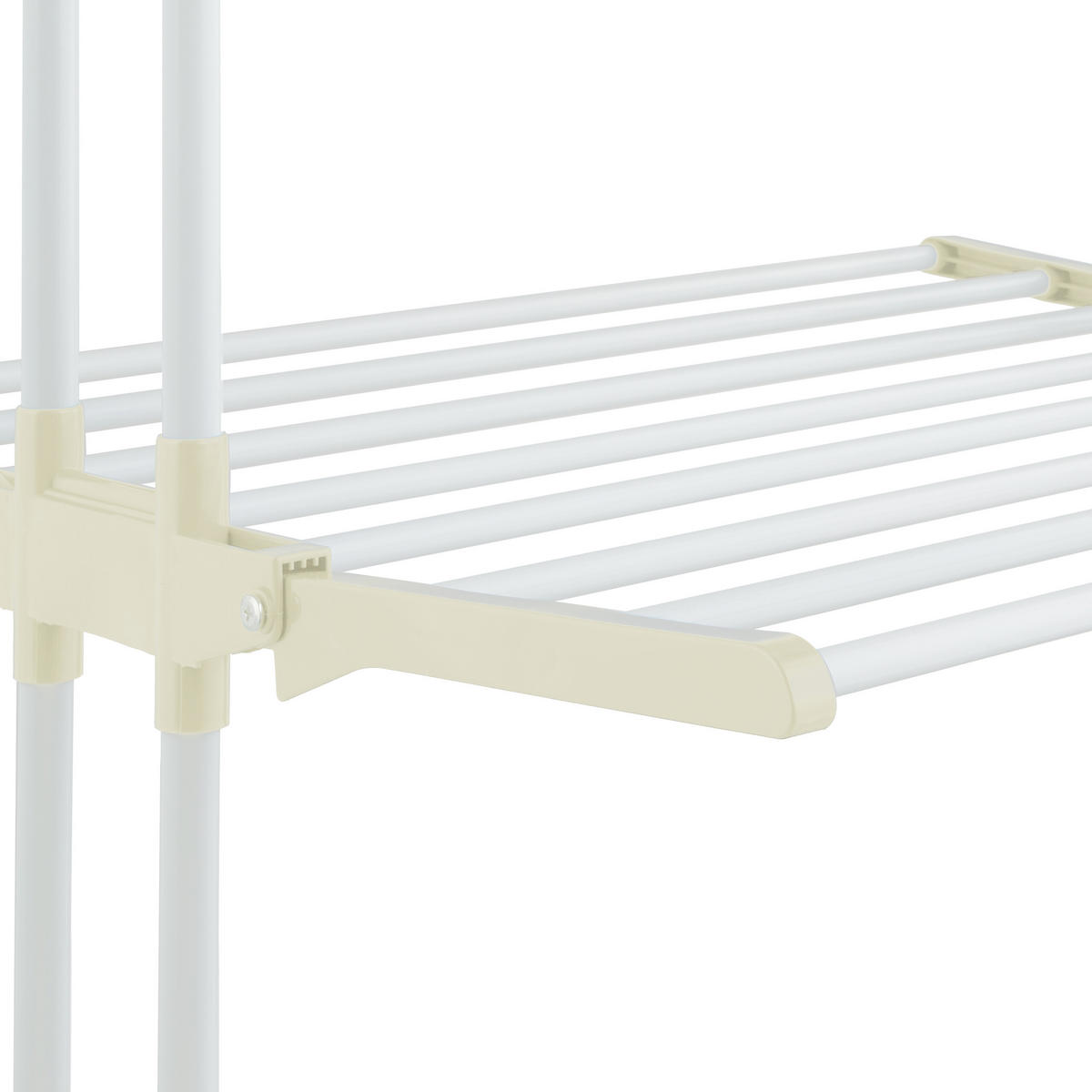 SUŠIAK na prádlo - čierna/biela, kov/plast (126/179/63.5cm) - Relaxdays