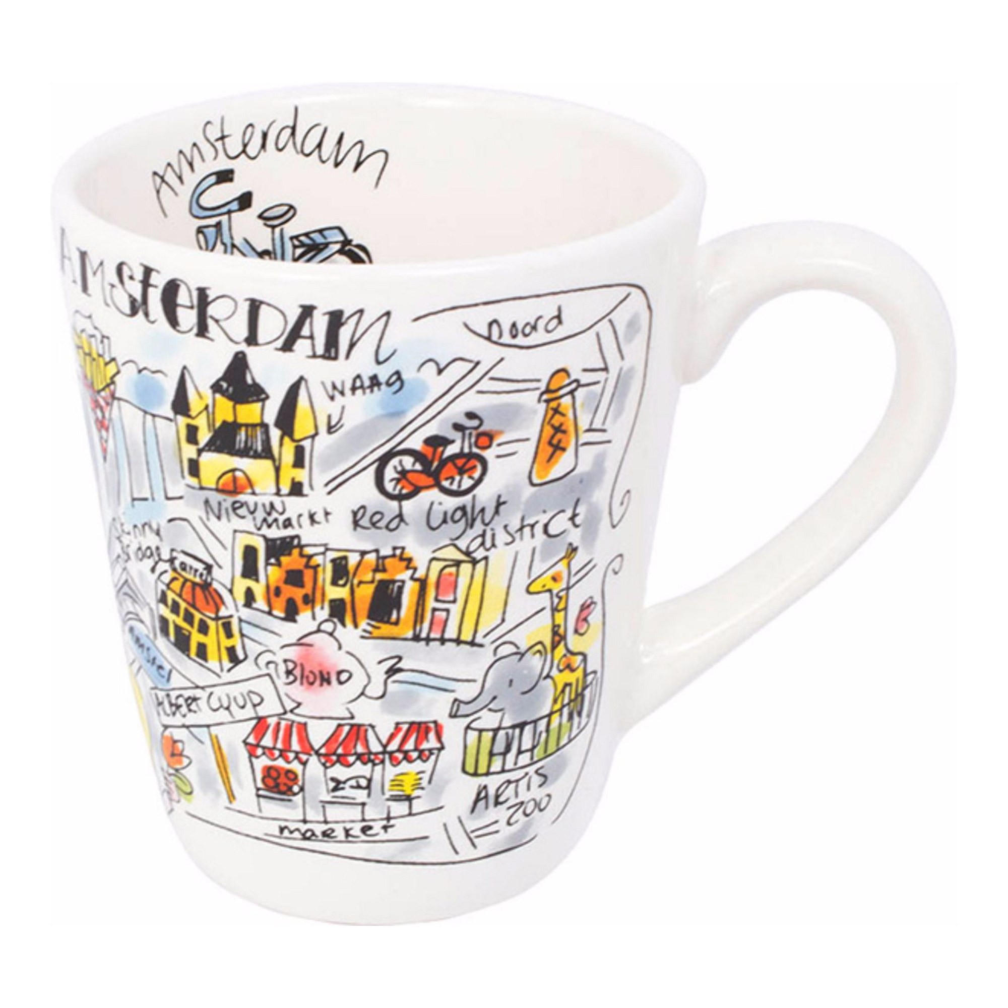 BECHER Amsterdam in Bunt - 350 ml - Multicolor, Keramik (0.35L) - Blond Amsterdam